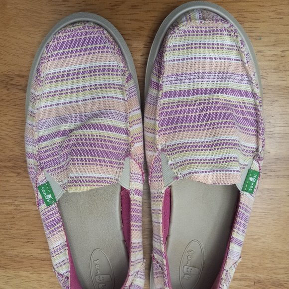 Sanuk Shoes - Sanuk Women's Donna Caroline Slip-On Loafer, Berry, 8 M US